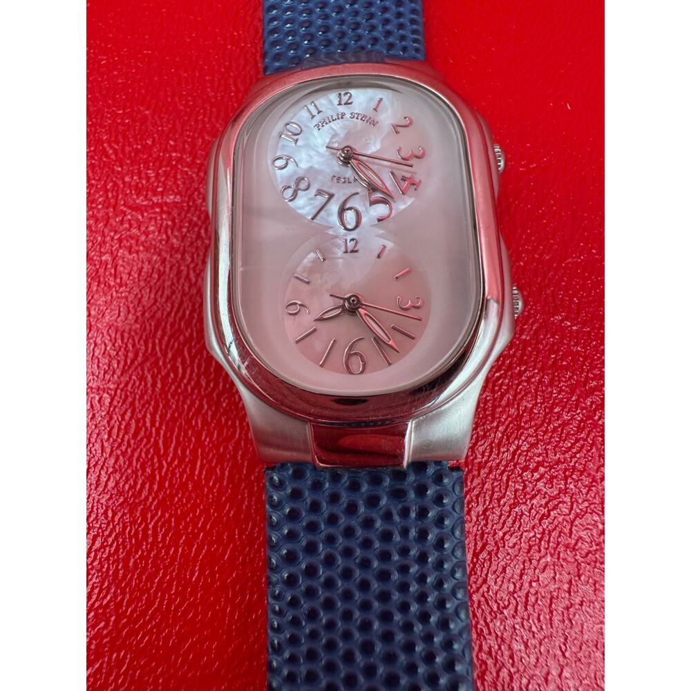 Philip Stein Teslar Mother Of Pearl Signature Collection Watch New Batteries - Picture 5 of 16